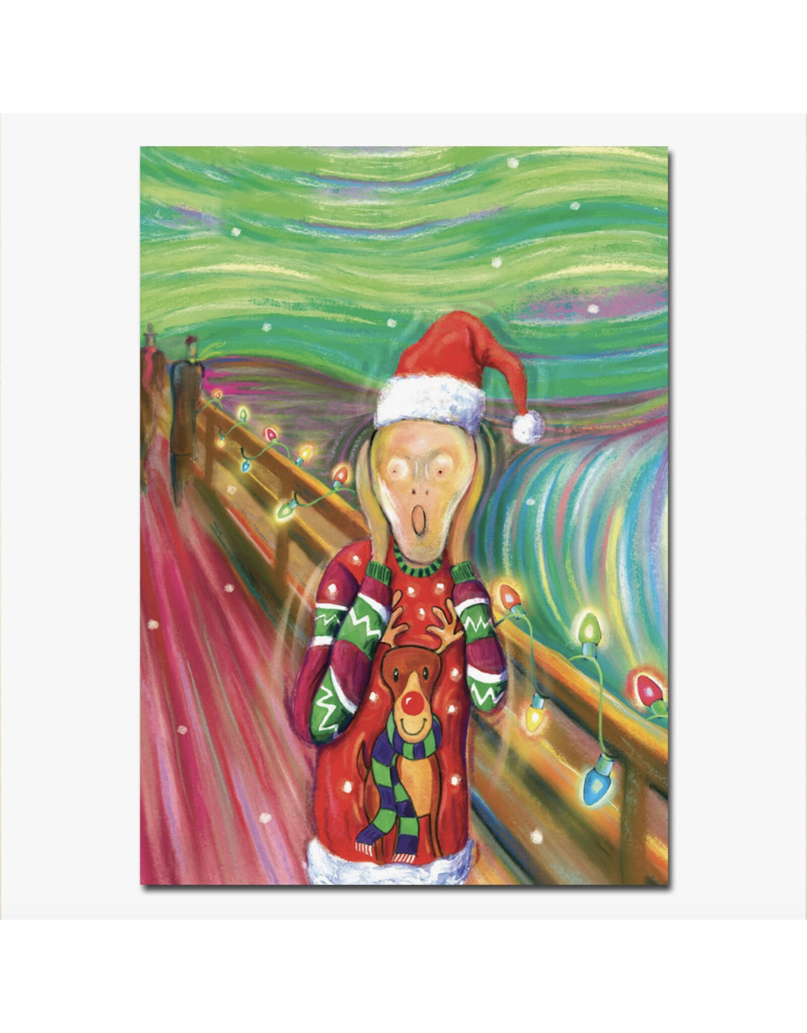 Edvard Munch the Scream Holiday Card