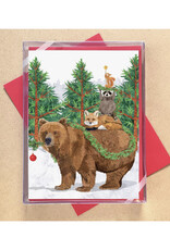 Woodland Creature Tree Boxed Holiday Cards
