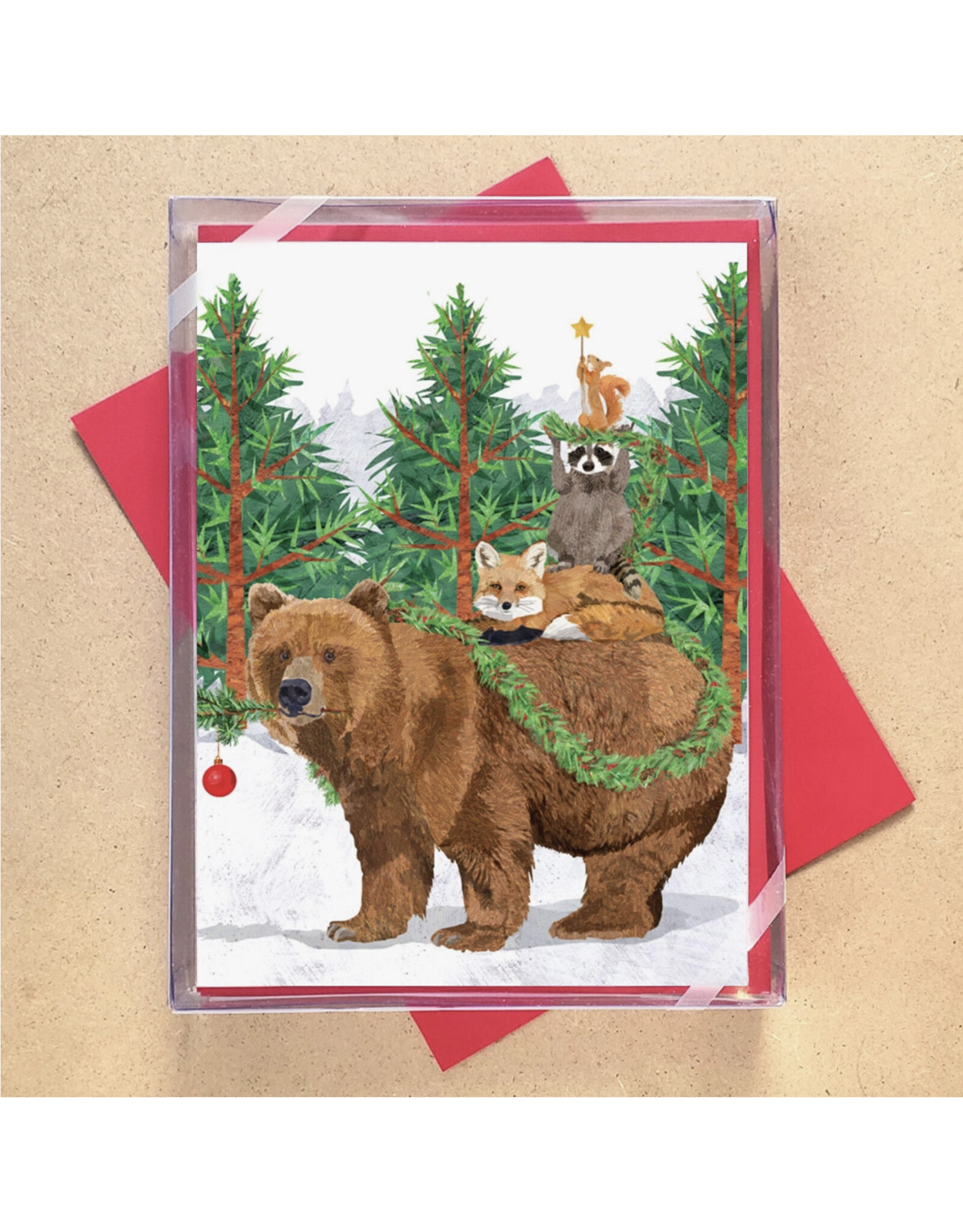 Woodland Creature Tree Boxed Holiday Cards