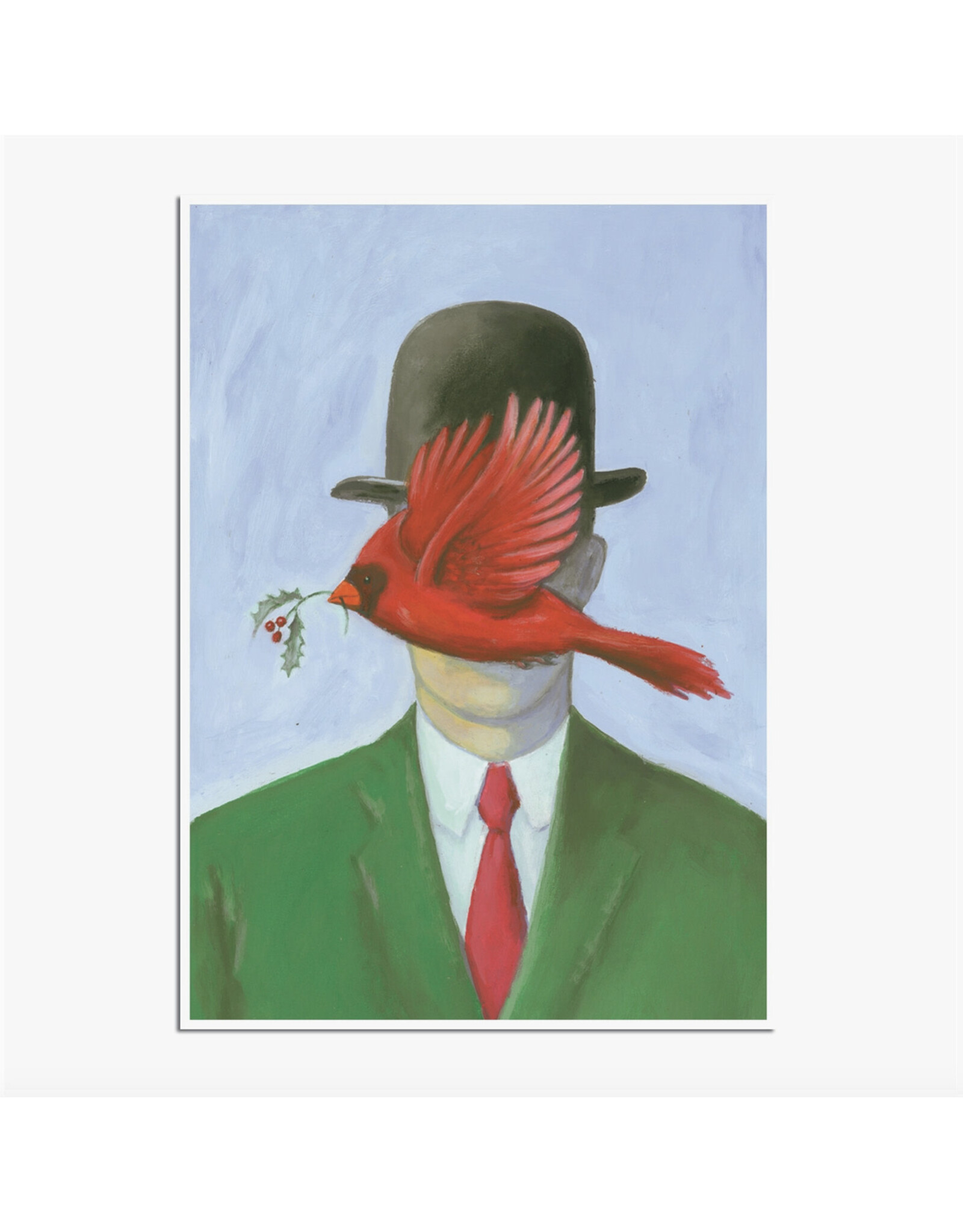 Seasons Magritte-ings Holiday Card