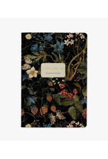 Forest Flowers (Black) Notebook