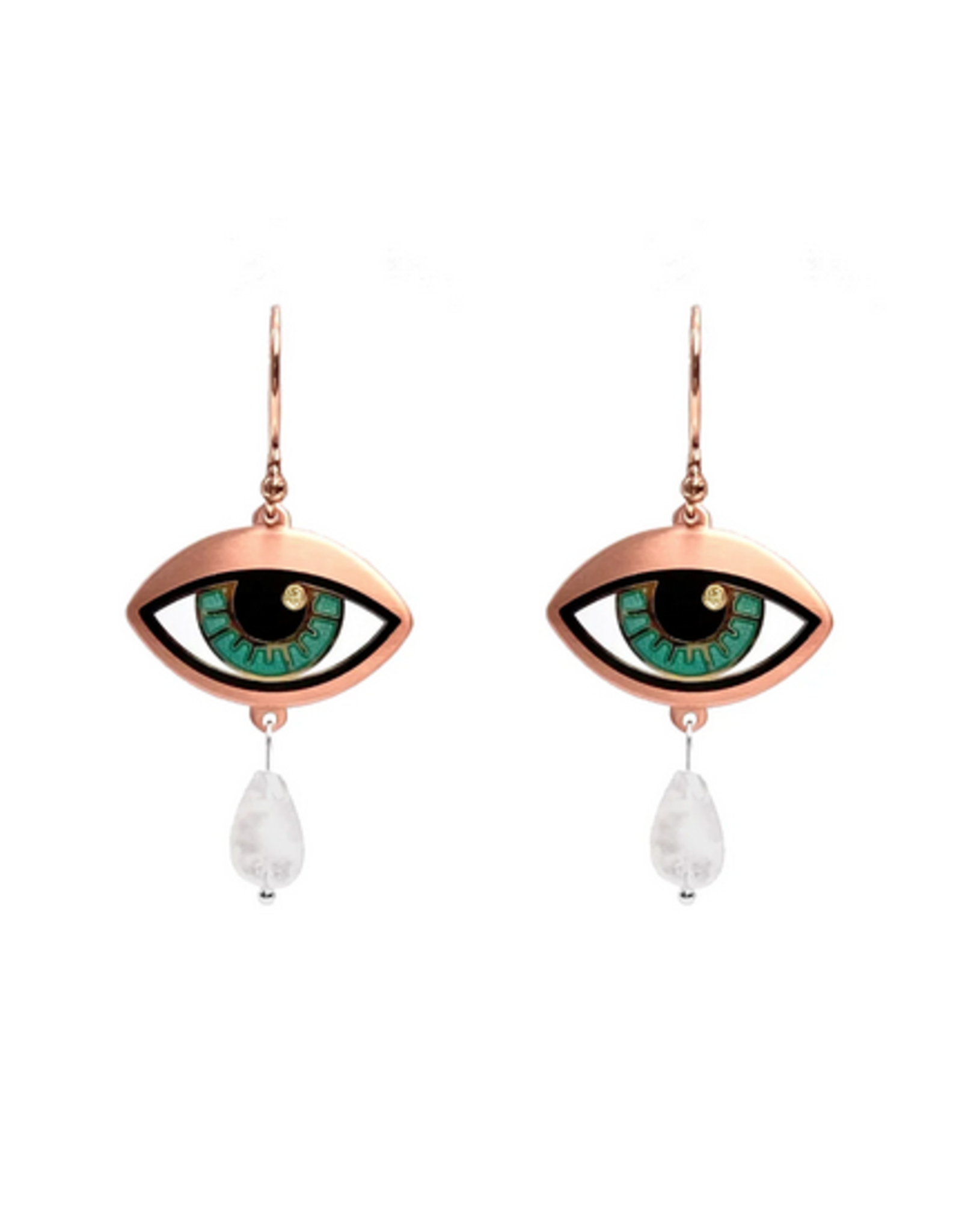 Ersa Eye & Tear Earrings - Jade