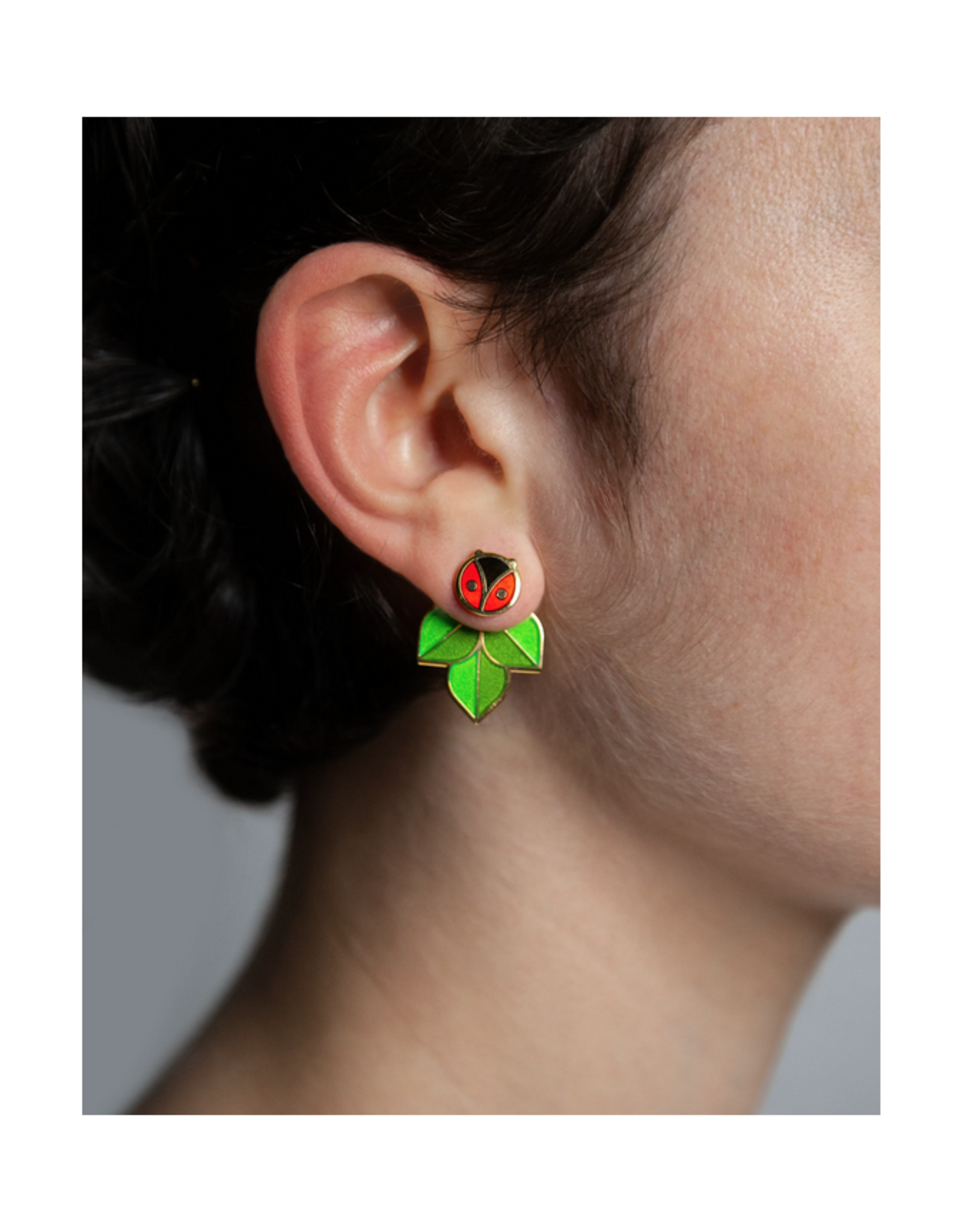 Coccinella Ladybug Jacket Earrings