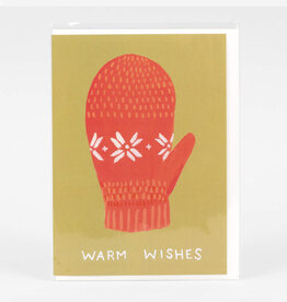 Warm Wishes Mitten Greeting Card