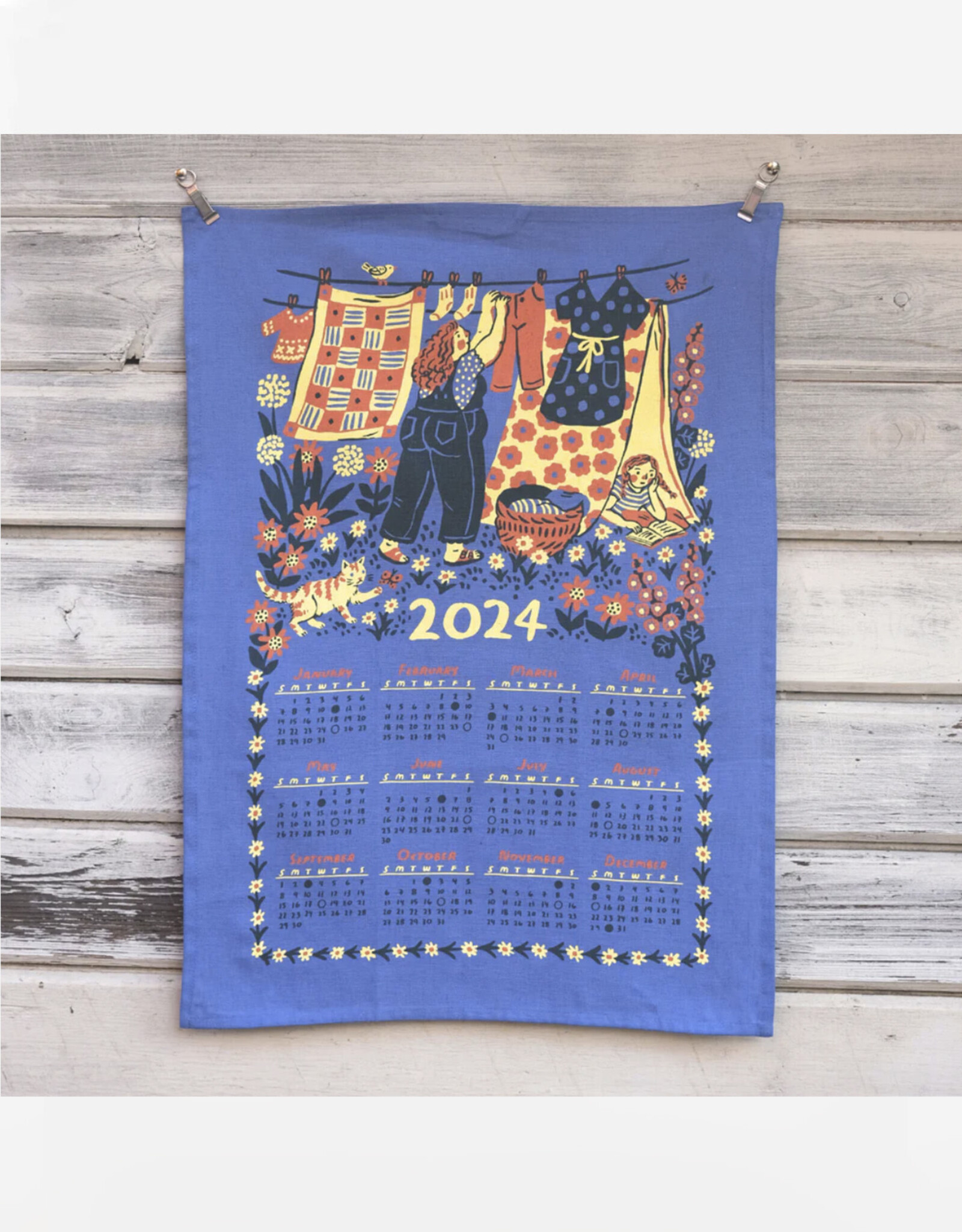 Tea Towel 2024 Wall Calendar Home
