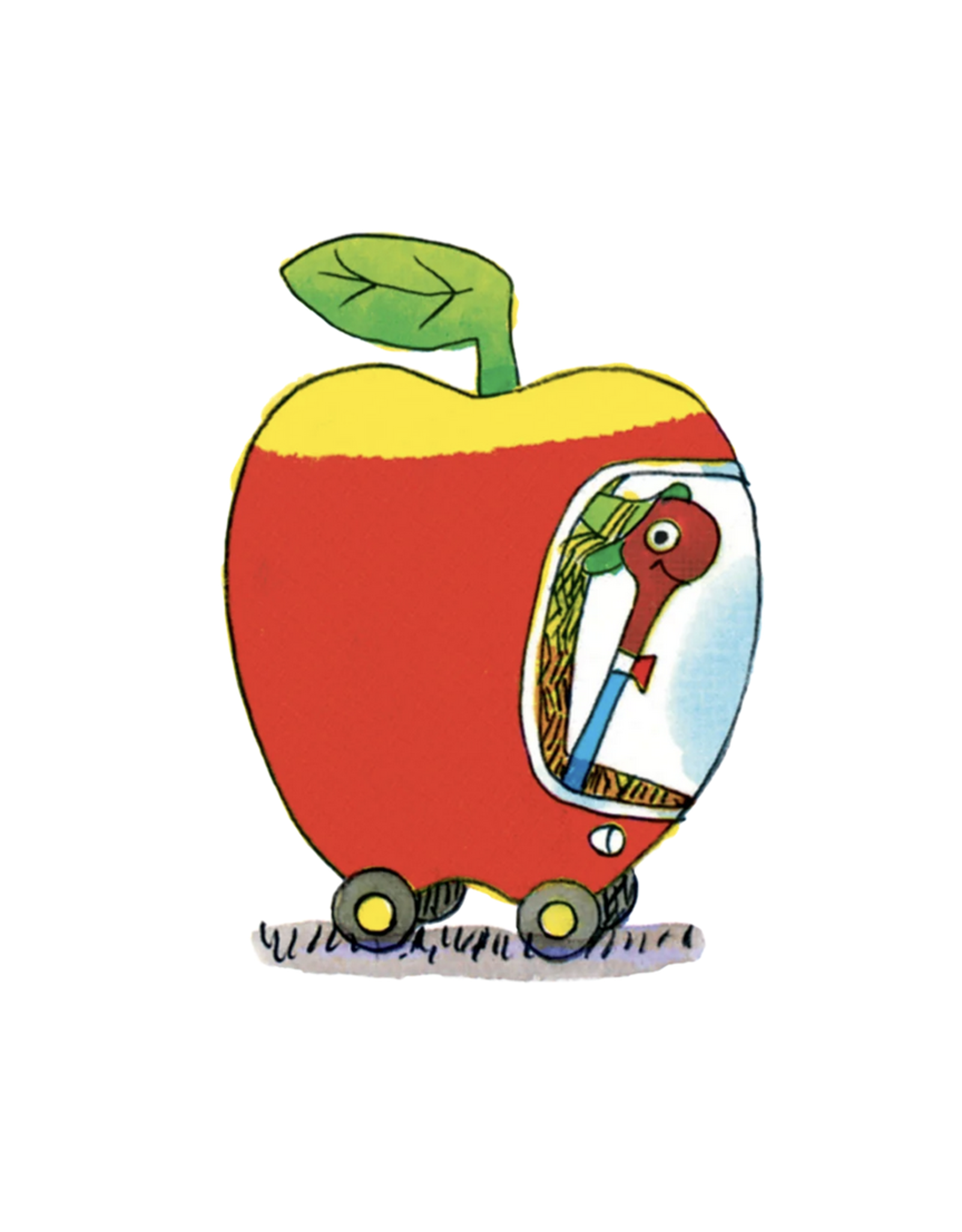 Lowly Apple Car Richard Scarry Tattoo Pair