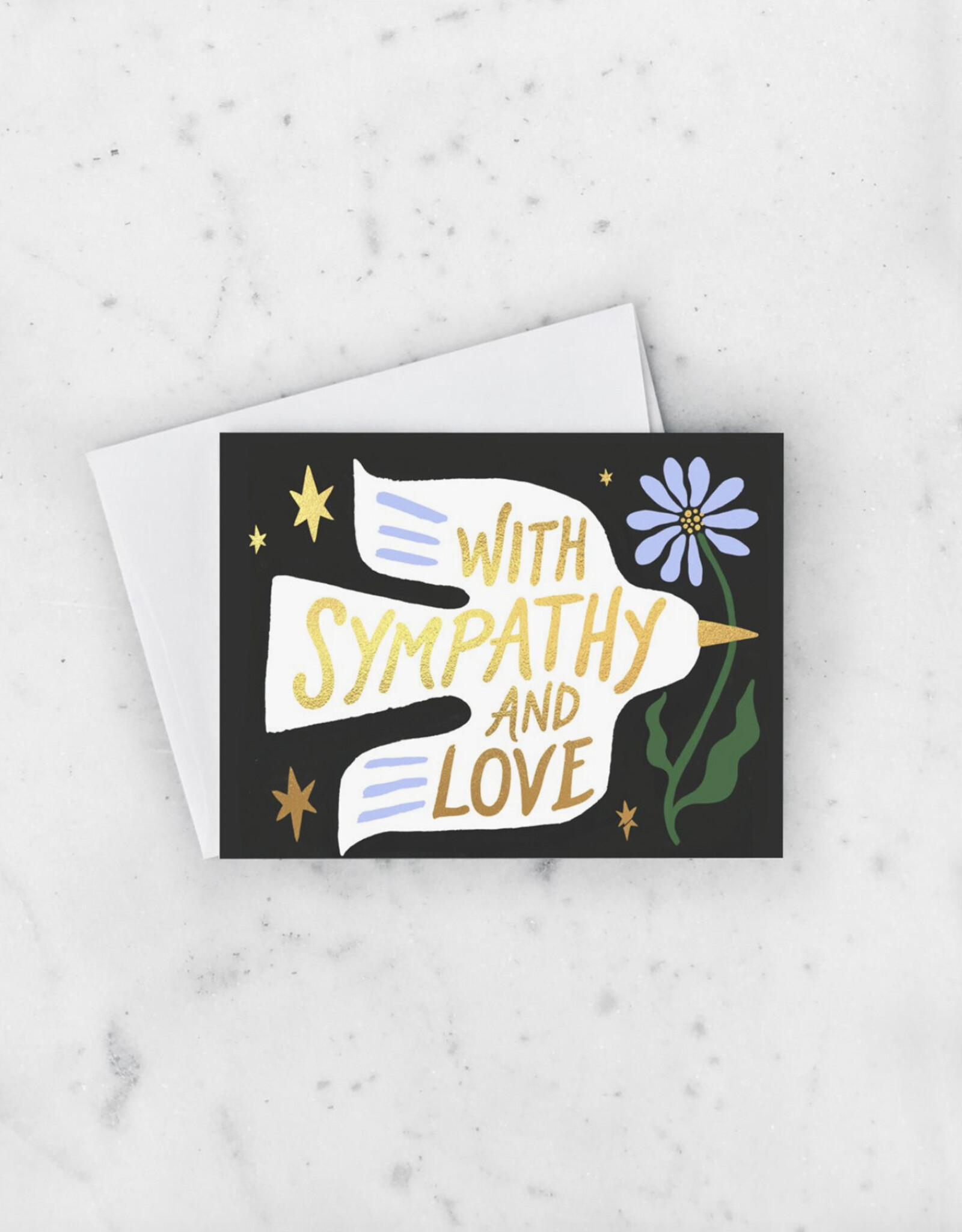 With Sympathy and Love Dove Greeting Card