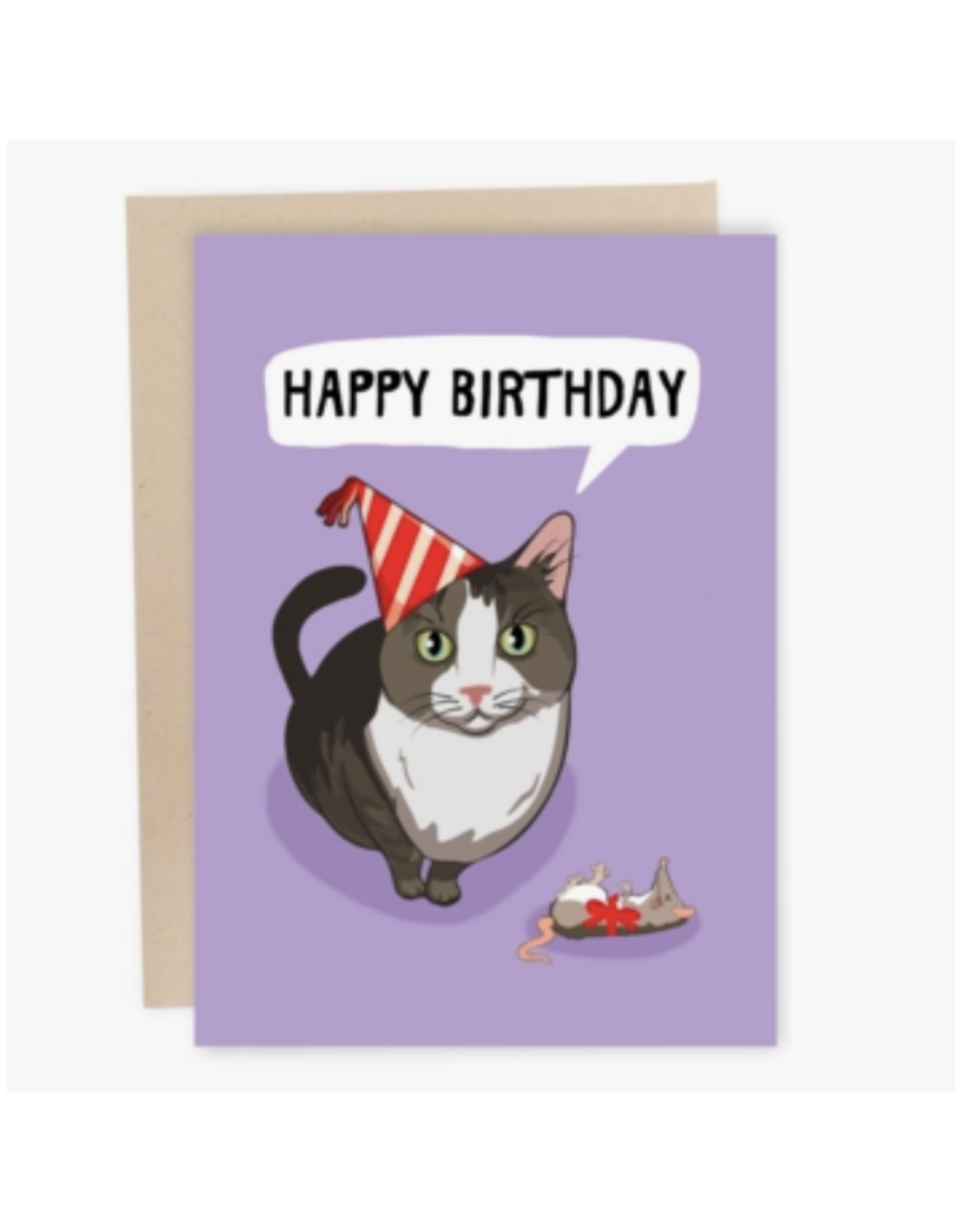 Dead Mouse Happy Birthday Greeting Card