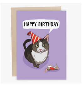 Dead Mouse Happy Birthday Greeting Card