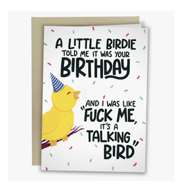 Talking Bird Birthday Greeting Card
