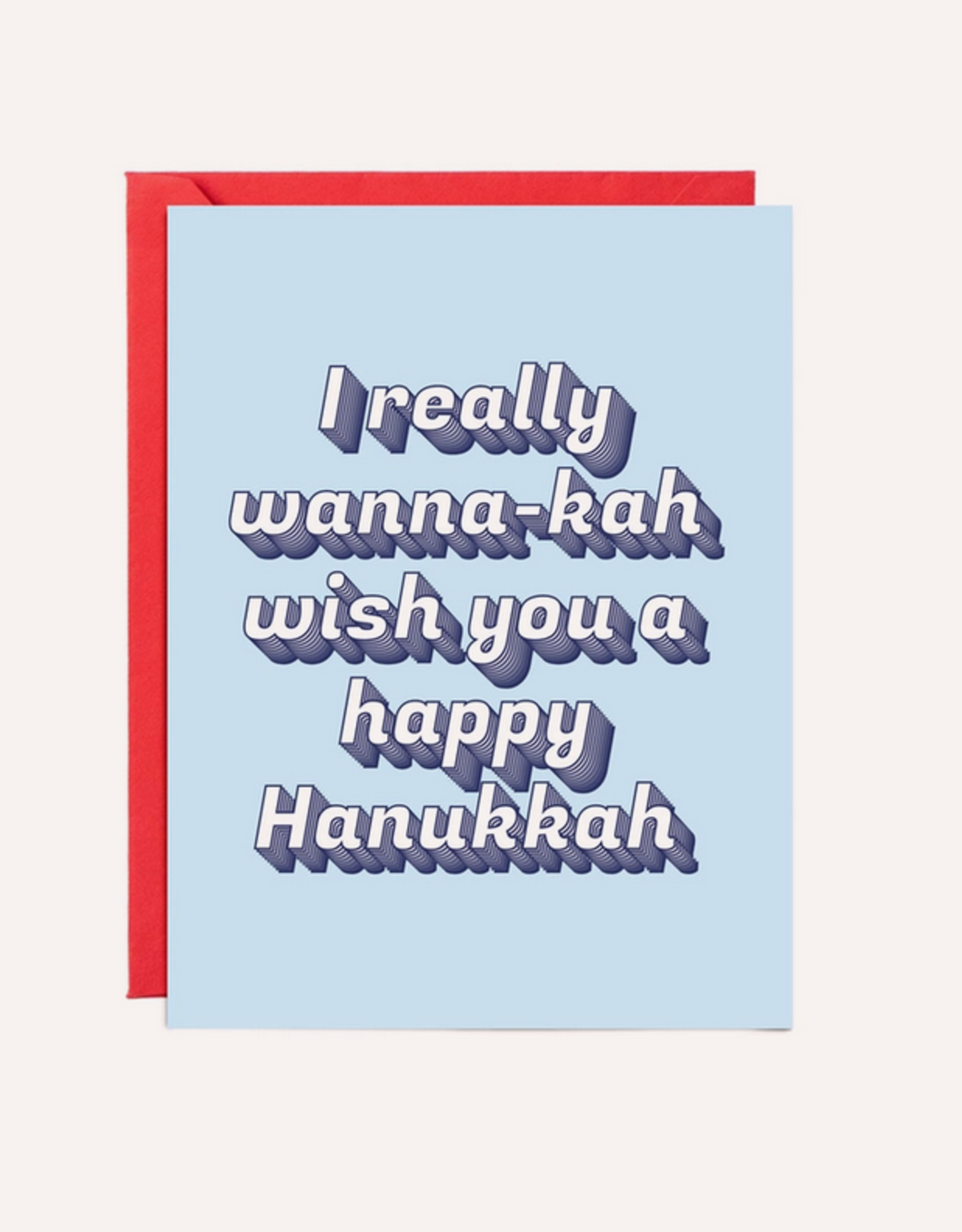 Wanna-kah Wish You a Happy Hanukkah Greeting Card