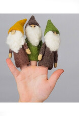 Felt Finger Puppet - Bearded Gnome (Assorted)