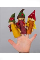 Felt Finger Puppet - Pigtails Gnome (Assorted)