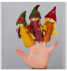 Felt Finger Puppet - Pigtails Gnome (Assorted)