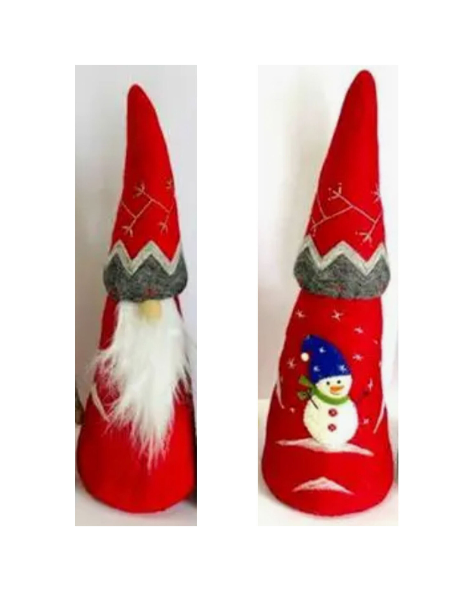 Large Decorative Felt Gnome - Red