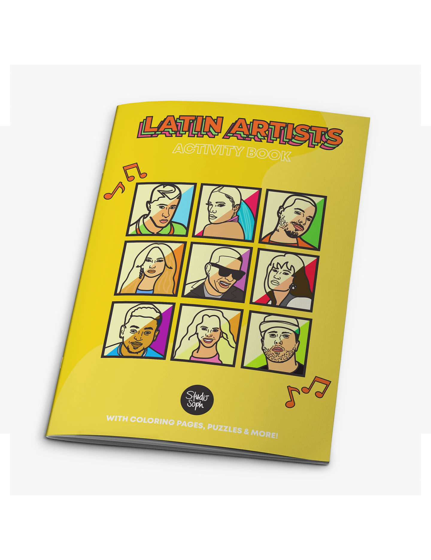 Latin Artists Activity Coloring Book Home latin-artists-activity-coloring-book-home