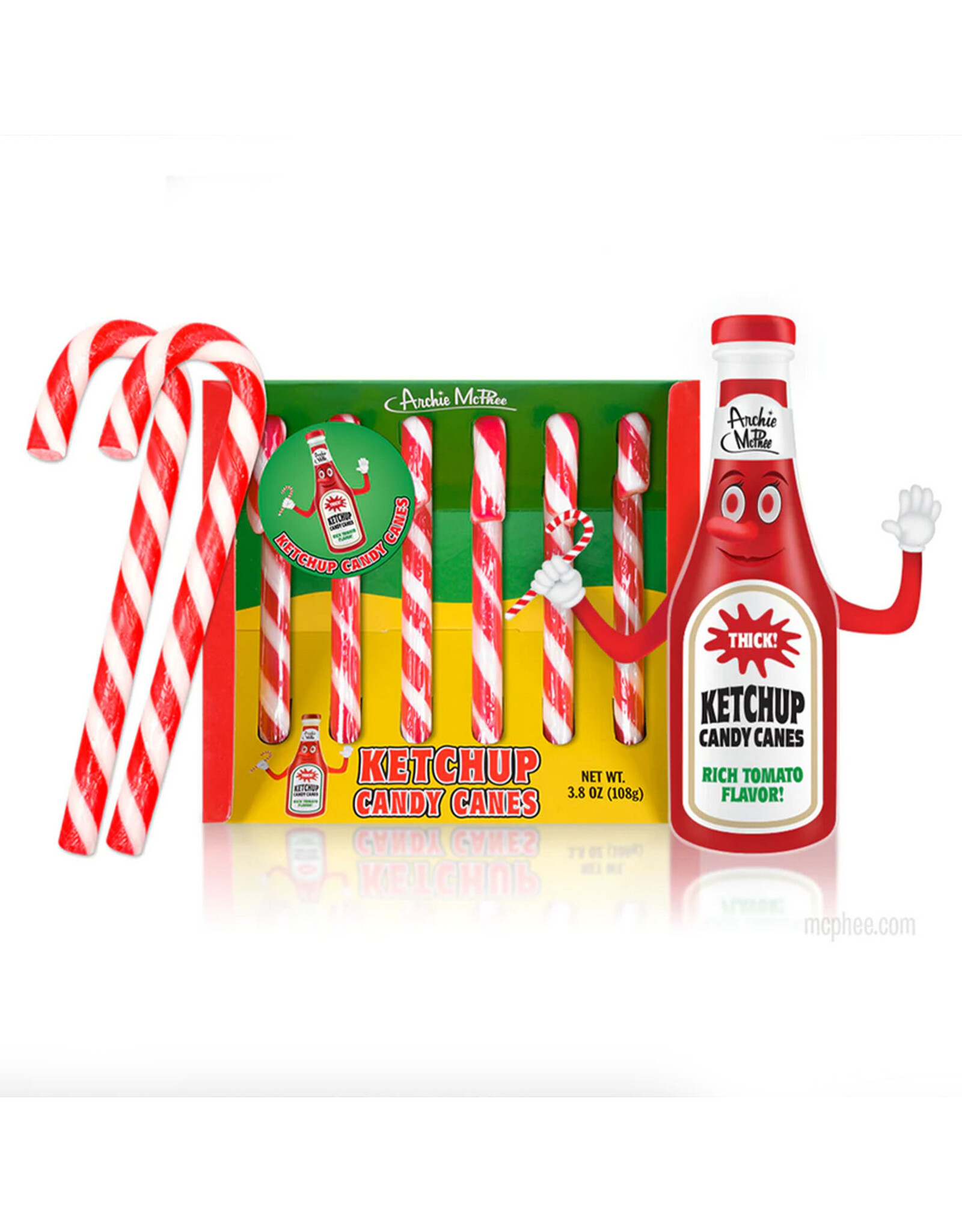 Candy Canes Set of 6 -Ketchup