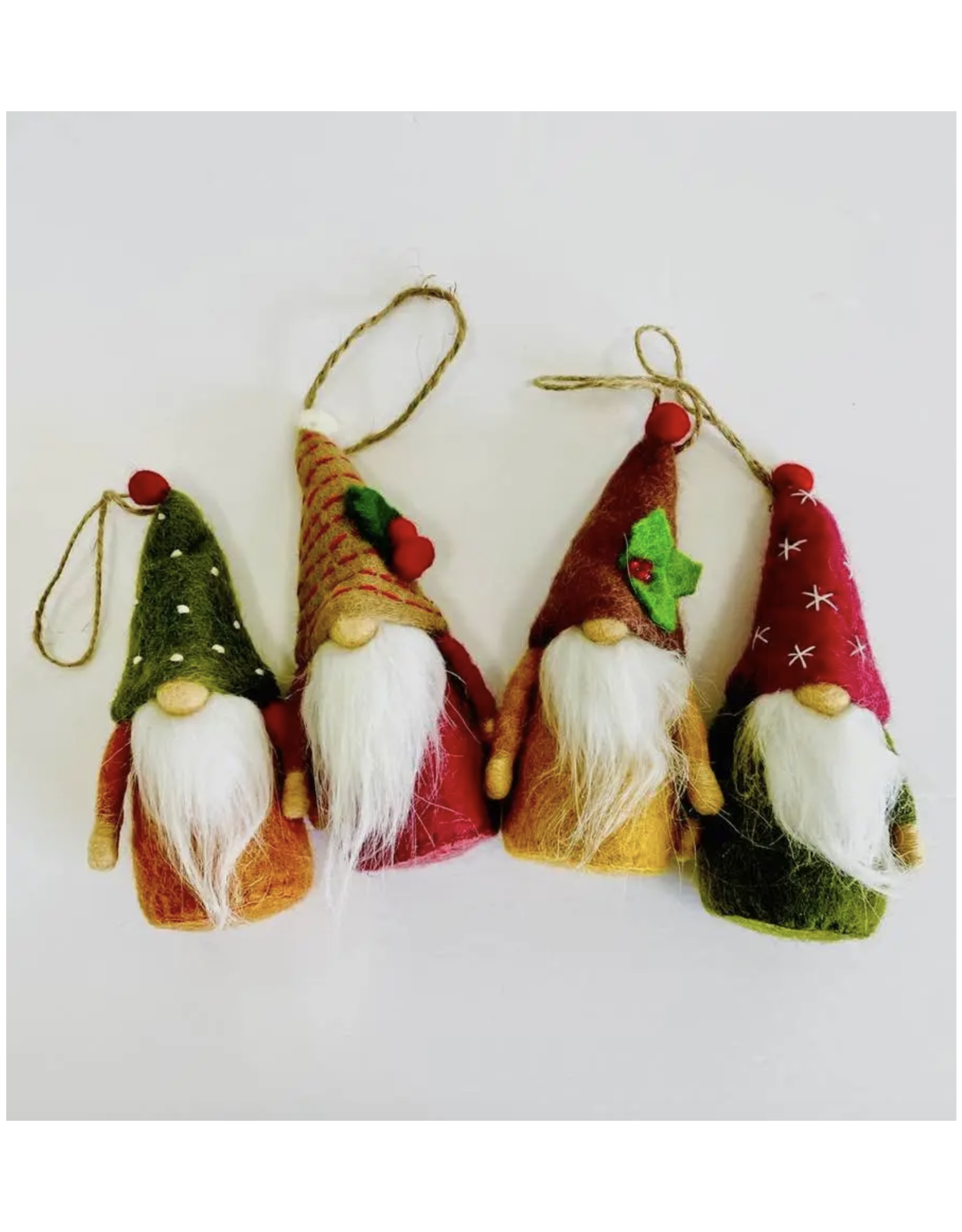 Felt Gnome Ornament (Assorted)