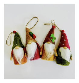 Felt Gnome Ornament (Assorted)