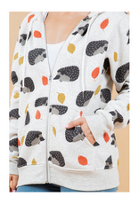 Hedgehogs in Leaves Hoodie