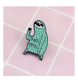 Party Animal Sloth Enamel Pin
