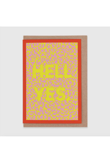 Hell Yes Psychedelic Greeting Card