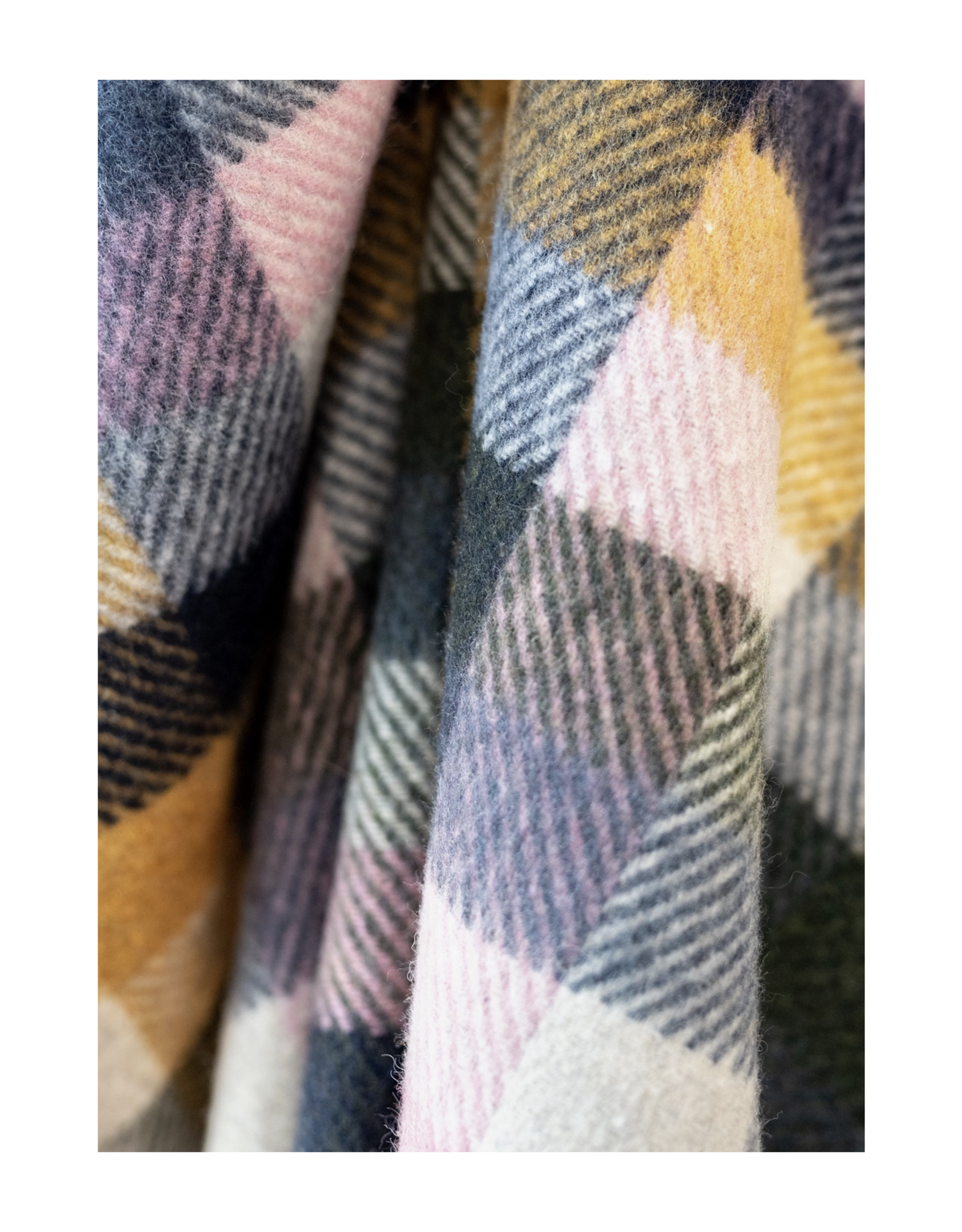 Recycled Wool Blanket - Willow Herringbone Check *