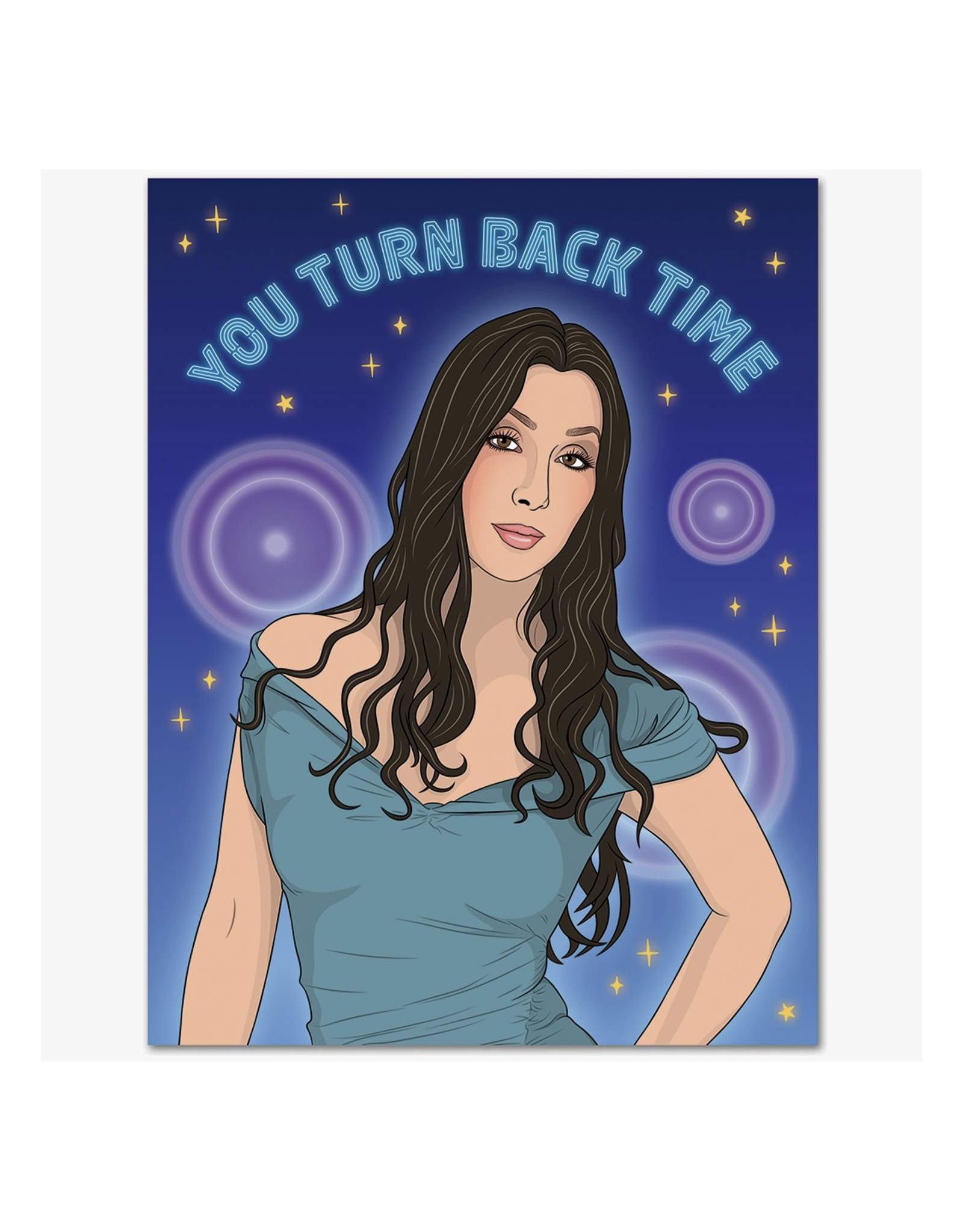 You Turn Back Time Cher Greeting Card