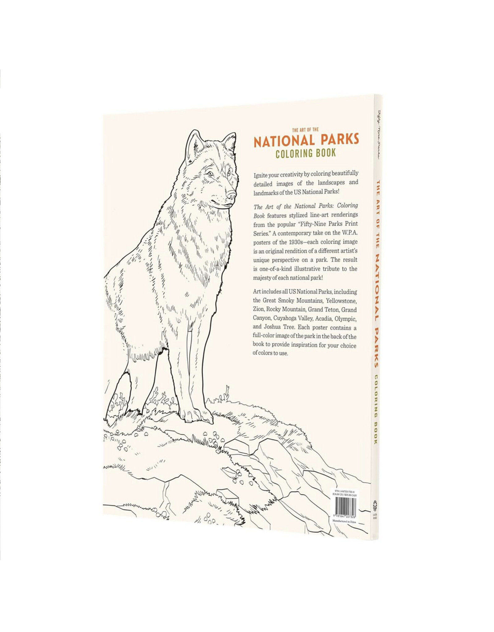 The Art of the National Parks: Coloring Book