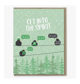 Get In the Spirit Eat Glass Greeting Card