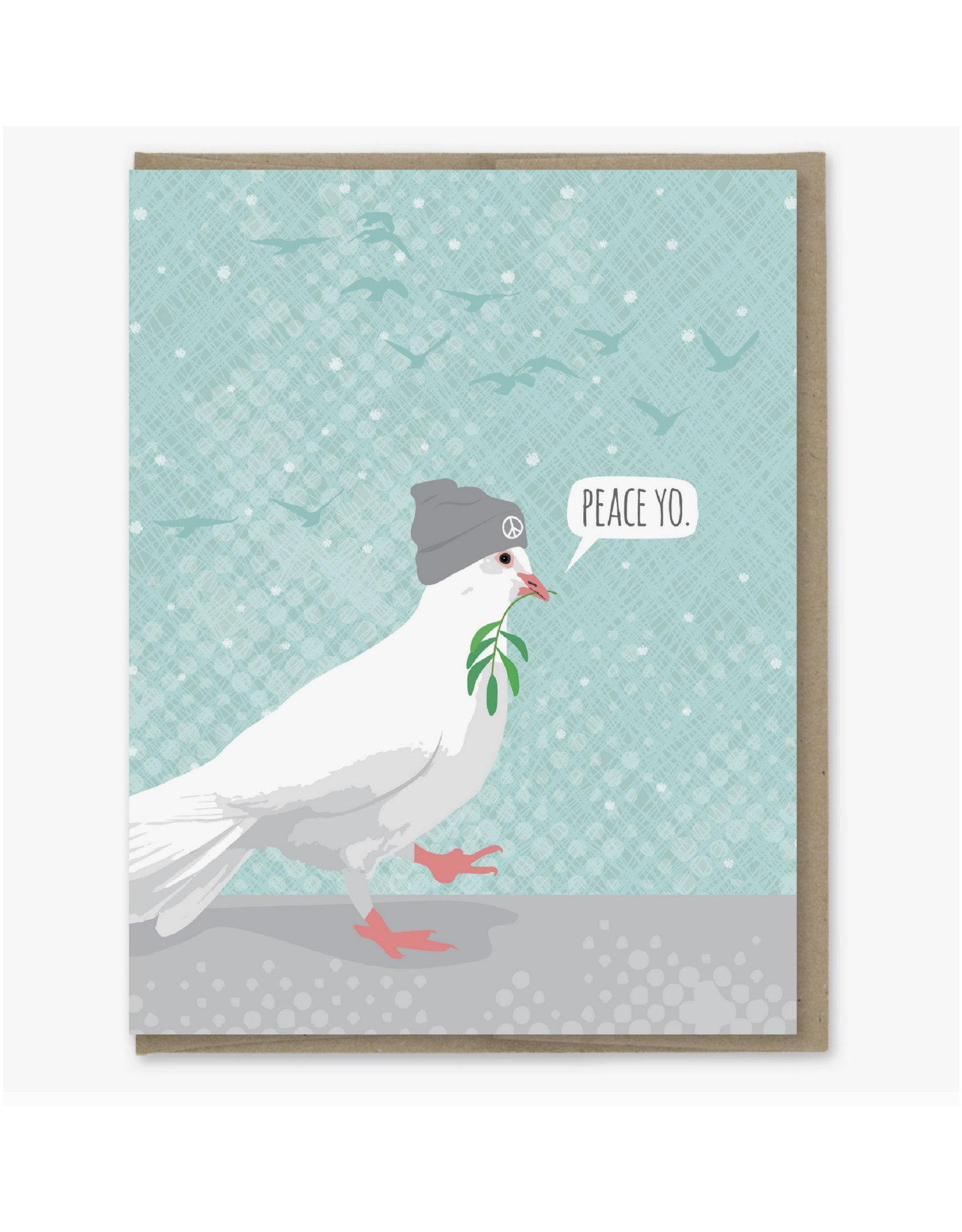 Peace Yo Dove Greeting Card