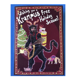 Krampus Free Holiday Season Greeting Card
