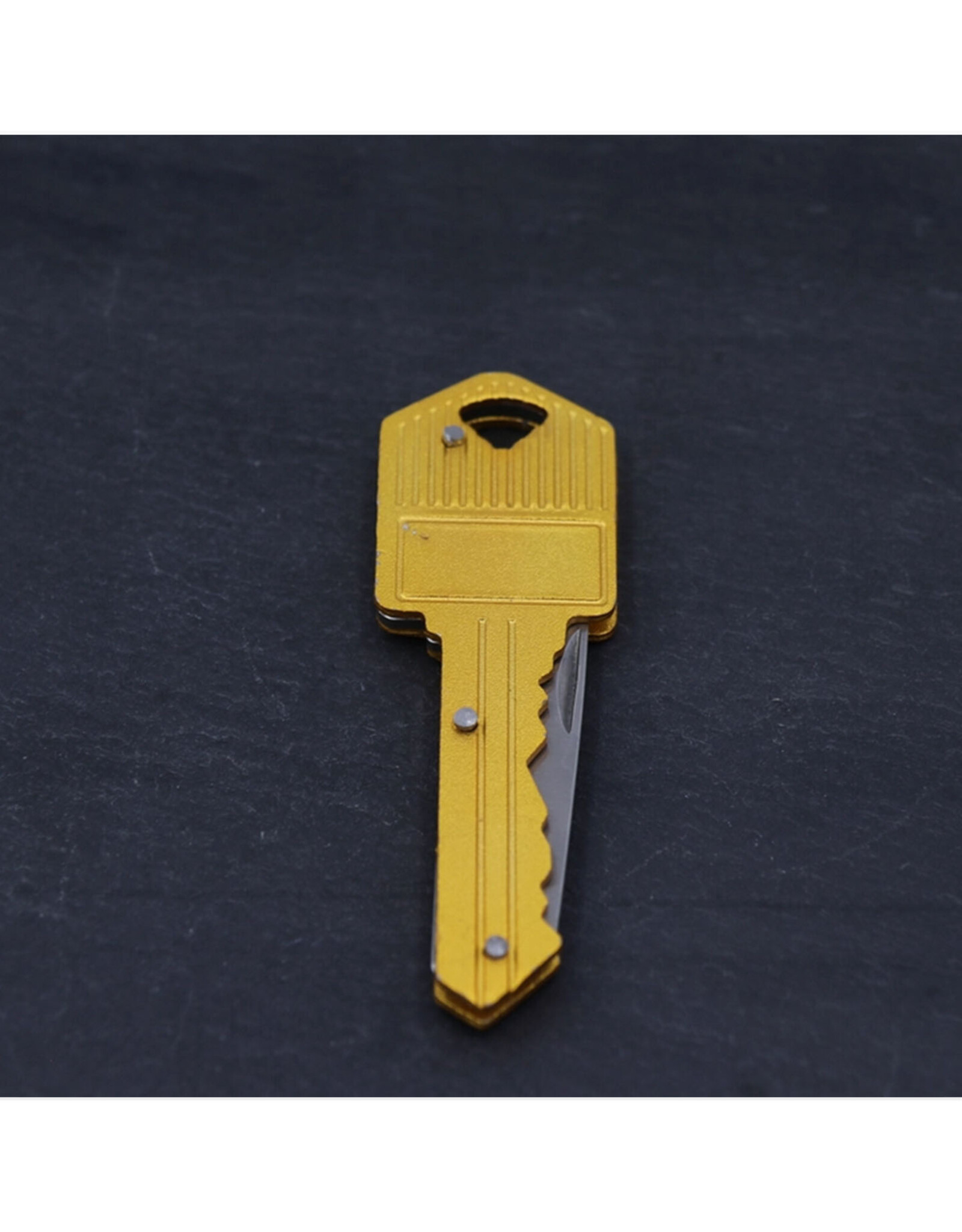 Key Knife Keychain - 2'' Blade - Brass