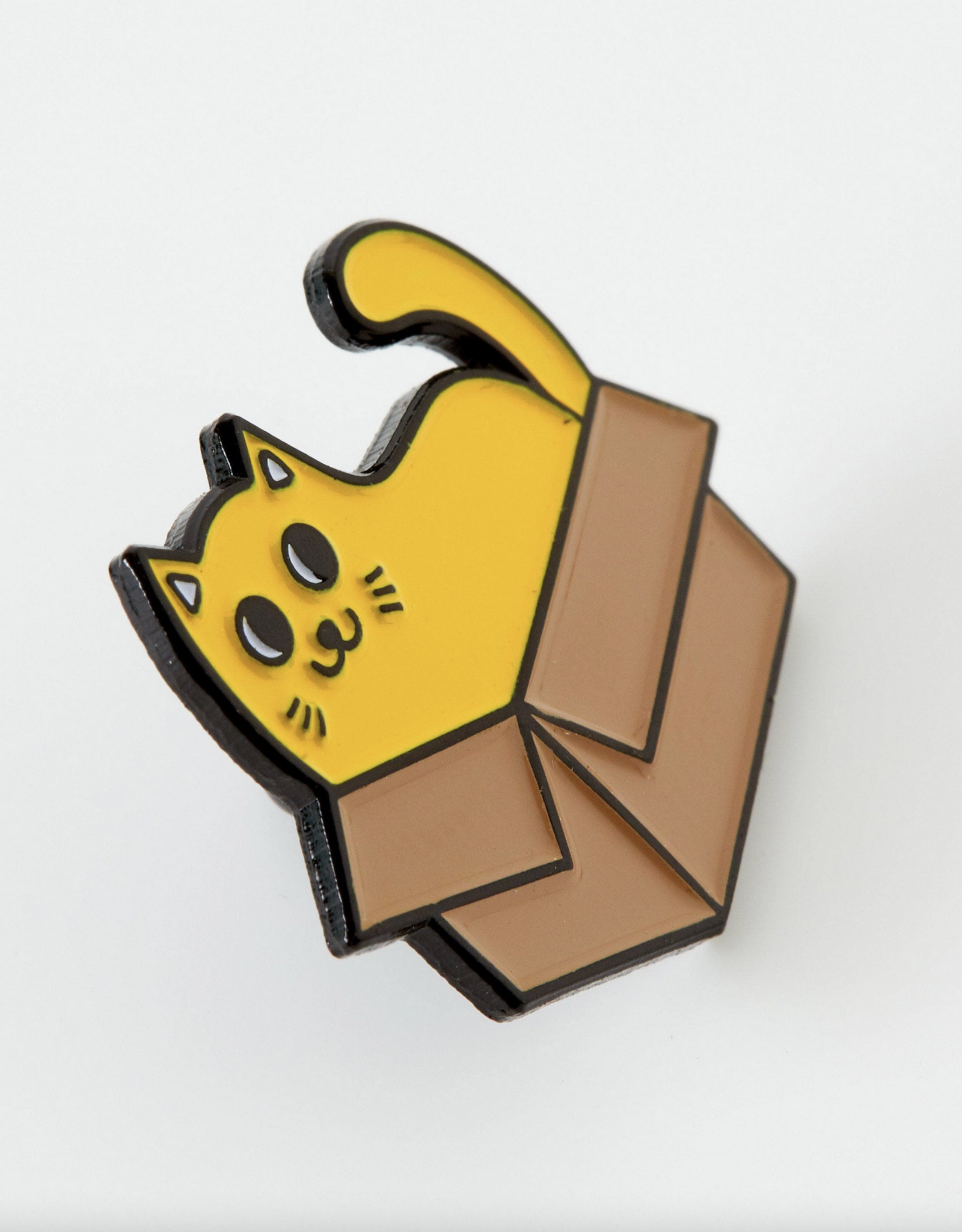 Cat in a Box (PunkyPins) Enamel Pin