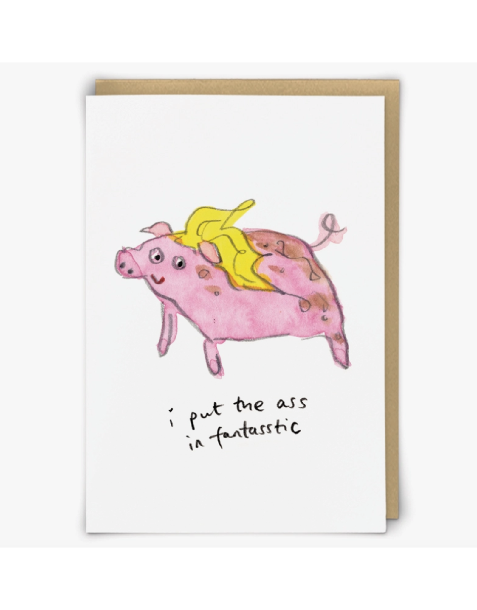Fantasstic Pig Greeting Card