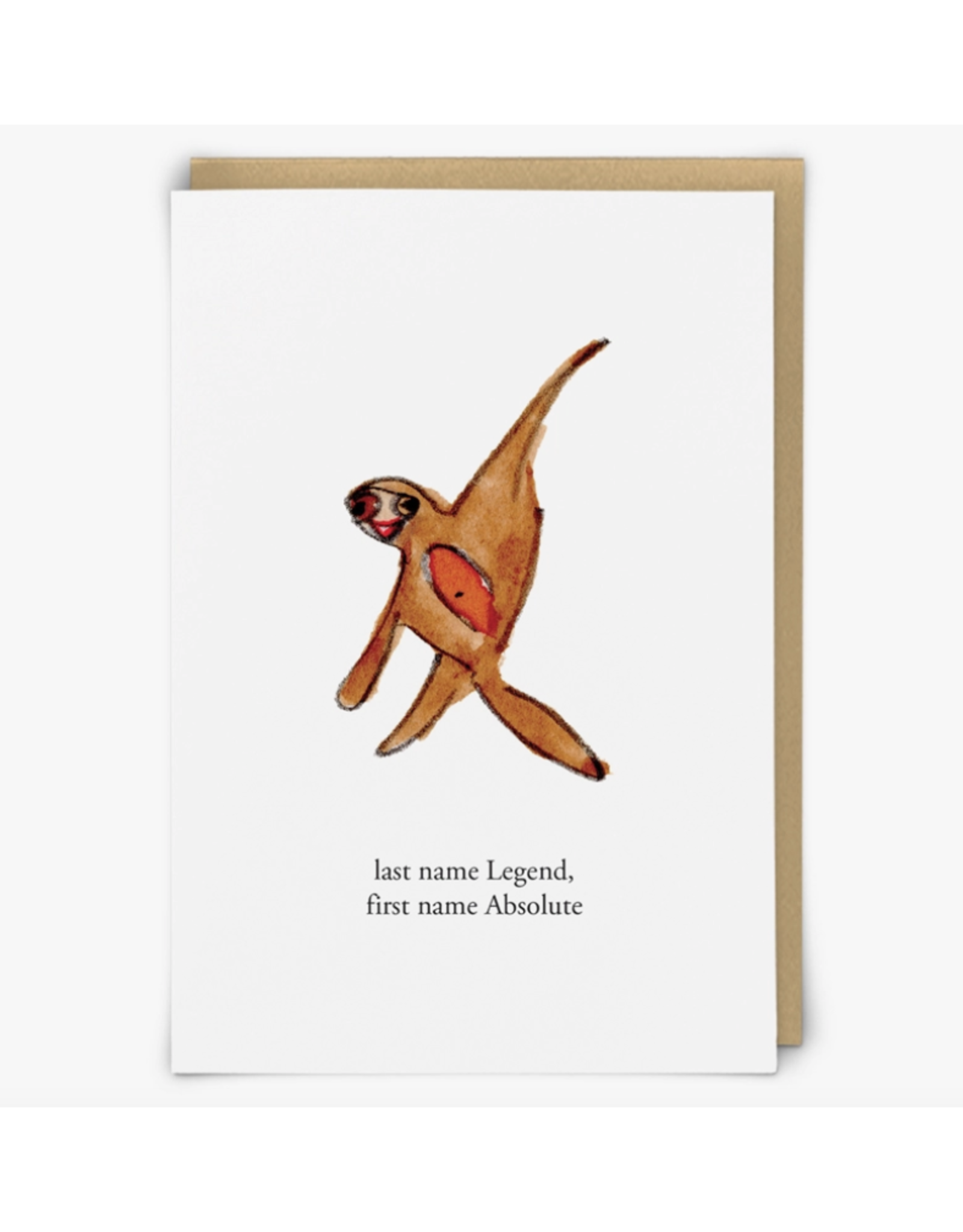Last Name Legend, First Name Absolute Greeting Card