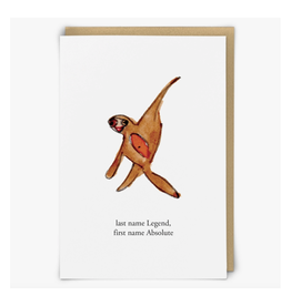 Last Name Legend, First Name Absolute Greeting Card