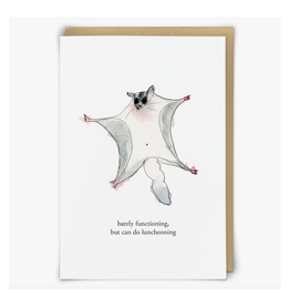 Barely Functioning, But Can Do Luncheoning Greeting Card