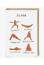 Sloth Yoga Greeting Card