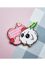 Emotional Support Garlic Enamel Pin
