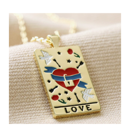 Love Tarot Card Necklace