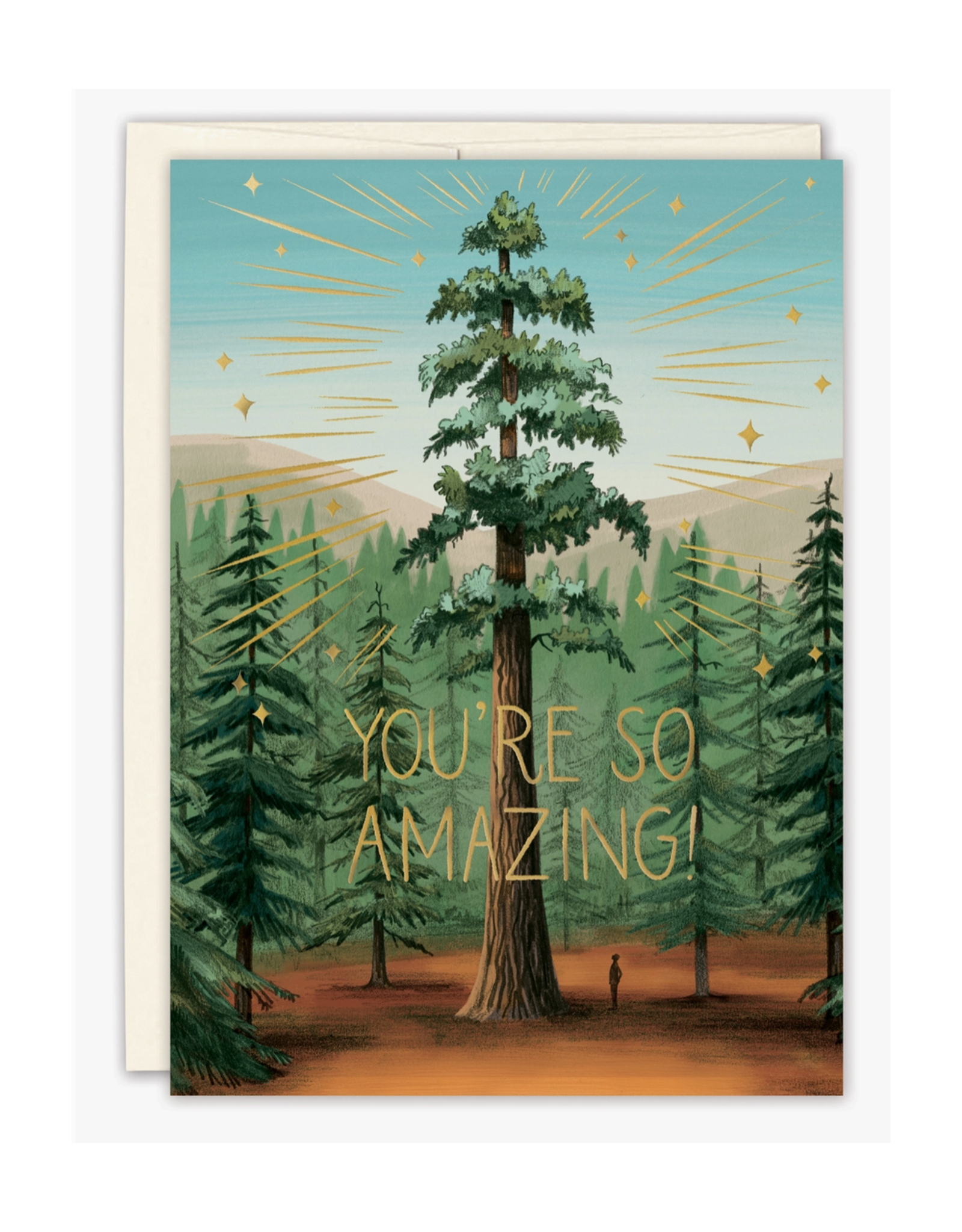 So Amazing Congrats Red Wood Greeting Card