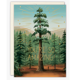 So Amazing Congrats Red Wood Greeting Card