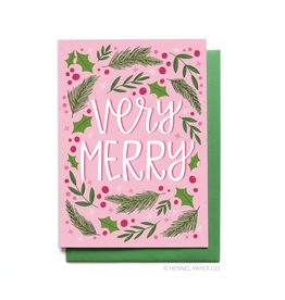 Very Merry Holiday Greeting Card