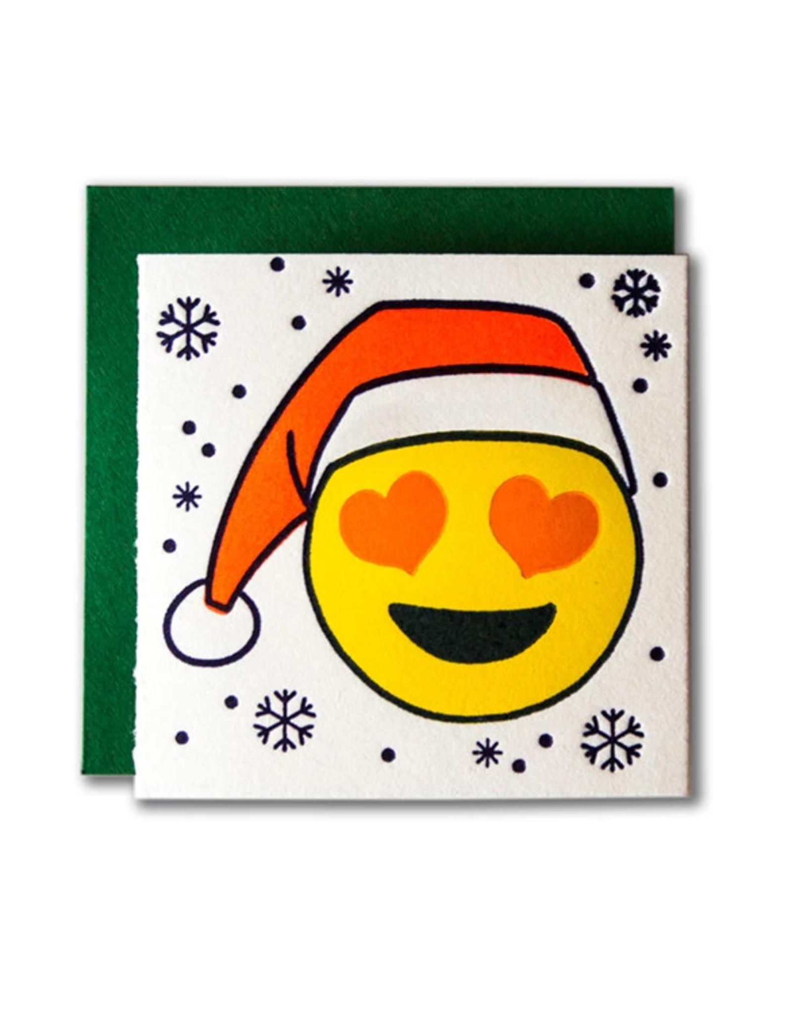Santa Emoji Tiny Card