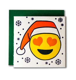 Santa Emoji Tiny Card