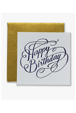 Happy Birthday Swirls Tiny Card