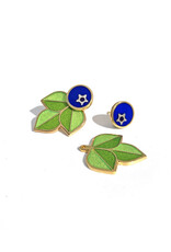 Blueberry Jacket Earrings