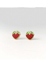 Strawberry Solitaire Earrings