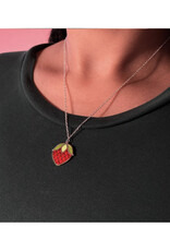 Strawberry Solitaire Necklace